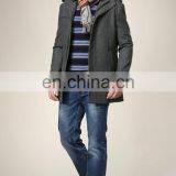 T-MC011 Fashion Mens Tweed Very Warm Winter Formal Coat thumbnail-4