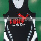 Gym Singlets Any Logo Team Running Singlets , Sublimated Running Singlets Oem Service thumbnail-5