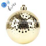 Wholesale Golden Ball Design Speaker, Creative Bluetooth Speaker,Stereo Subwoofer Audio Receiver ,for Party Decoration