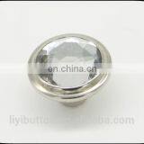 Nickel Brass With Acrylic Stone Button, Fashion Abs Rhinestone Button for Clothing