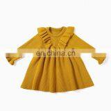 RTS Christmas Ruffle Winter Dress Sweater Dress Baby Girl Dresses thumbnail-3