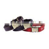 Custom Strong Metal Buckle Luxury Real Leather Dog Collar thumbnail-2