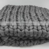 in Stock Giant Super Chunky Knitted Merino Wool Bulk Yarn for Hand Knitting of Throw,blanket thumbnail-6