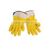 Yellow Chemical Pvc Resistant Latex Gloves,nitrile Gloves LG060 thumbnail-3