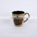 16-piece Reactive Glaze Stoneware Dinnerware Set With Poppy Hand Printing thumbnail-3