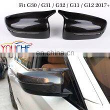 Replacement carbon fiber side door mirror cover  for BMW 5 6 7 series G30 G31 G32 G11 G12