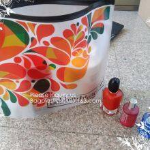 TPU EVA Cheap Plastic Zipper Bag Makeup Sponge Cosmetic Packaging Storage Suit Bag, Vinyl Cosmetic Bag With Zipper Bagease