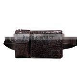 Good Quality Sport Crocodile Pattern Cow Leather Chest Pack Fashion New Style Waist Bag Leisure Single Shoulder Bag for Men thumbnail-2