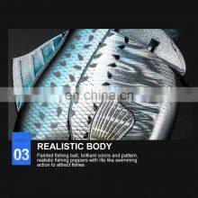 JOHNCOO 115mm Crankbaits Slow Sinking Jointed Hard Bait Artificial VIB Bass Fishing Lures thumbnail-5