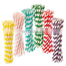Hot sale biodegradable bar thick paper straw