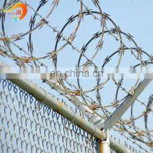 Hot Dip Galvanized Razor Blade Concertina Razor Barbed Wire Security Fencing thumbnail-3