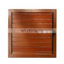 American Style Soundproof Timber Aluminum Louvers Windows Exterior Shutter Jalousie Windows