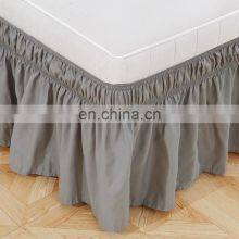Amazon Hotsale Easy Fit Wrap Around Elastic America Style Bed Cover Skirt Bed Skirts For Home thumbnail-3