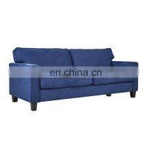 Living Room Available Blue Sofa Adjustable Backrest Three Seats Sofa thumbnail-1