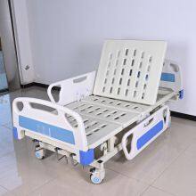 Zhenbang Manual Three Function Nursing Bed - High Strength Bed Frame With Back Lifting, Leg Lifting, Height Adjustment thumbnail-3