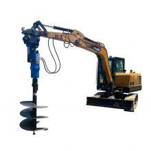 Widely Applicable Small Borehole Drilling Machine Easy Install and Remove Rotary Drilling for 1-36 Ton Excavator thumbnail-6