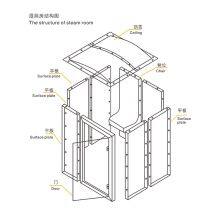 OEM Outdoor Steam Room Shower 5-6 People Acrylic Wet Steam Room thumbnail-5