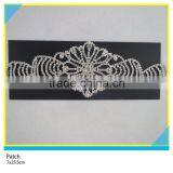 Sew on Diamond Rhinestone Chain Applique for Wedding Dress Decoration 7x12cm thumbnail-6