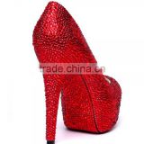 bling fashion high heel glitter shoes