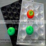 PET/PVC/PP/PS Low Price Colorful Plastic Kiwi Fruit Tray With Dividers