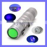365NM Money Checker Mini Clip Torch UV Blacklight Urine Finder