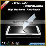 hot new products for 2015 cell phone accessory tempered glass screen protector for HTC One M7 mobile screen guard