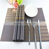 Lastic Gray Square Europe Placemat of One Pack PVC Mat Kitchen Restaurant Dining Table Mat for Home or Hotel thumbnail-1