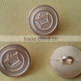 Crown Logo in Gold NF Color Metal Shank Button -- M1607 thumbnail-5
