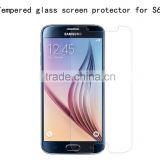 Hot sell 9h hardness tempered glass screen protector for Samsung Galaxy S6