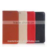 Cheap Litchi Grain Wallet Flip Real Genuine Leather Case For HTC One M9 MT-3090