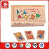 Funny Cheap Christmas Gift 28 Pcs Burr-free no Objectional Odor Burlywood Standard Puzzle Box Wood Domino Wholesale thumbnail-4