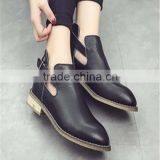 Autumn Low Kitten Heel Ankle Boots Casual Boots for Ladies 2017 thumbnail-2