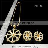 18k Women's Gold Necklace and Artificial Jewellery Earings Women Earrings thumbnail-3