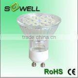 3W GU10 LED Spotlighting,5050SMD 24pcs Glass 50*H53mm CE RoHS LED Spot Bulb Lighting