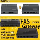 8 port fxs gateway support SIP&H.323 protocal voip phone adapter gsm to ip gateway