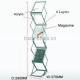 High Quality Magazines and Newspapers Rack Plexiglass thumbnail-3