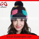 Custom Hats Women Knitted Winter Cap Casual Beanies Colorful Hip-hop Snap Slouch Bonnet Beanie thumbnail-1