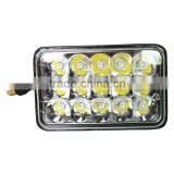 4" X 6" Rectangular Sealed 45W LED Headlight Headlamp Replacement, High/low Beam H4 45w Led Work Light