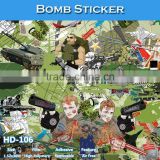 HD-106 CARLIKE Air Bubble Free Decorative Sticker Bomb Car Wrapping Foil