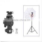 Metal Flash Hot Shoe Umbrella Holder Swivel Light Stand Bracket D Marked II thumbnail-2