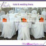 white polyester universal chair covers for banquet chairs in wedding decorations