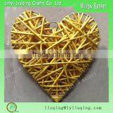 Hot Sale Colorful Wooden Heart Decoration/Willow Heart/Hanging Heart Decorations thumbnail-2