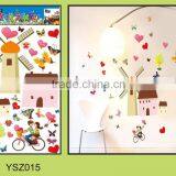 New Design Butterfly With Windmill Pvc Home Decor Wall Stickers/wall Sticker Customized Design thumbnail-1
