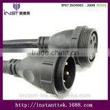 M58 5pin Waterproof Female and Male Black Cable Connector