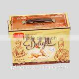 Customized Recyclable Tin Can Tin Case Food Grade Tin Box Supplier Promotional Fashion Tin Can for Candy With Handle
