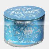 Wholesale Promotional Tin Can Supplier Food Grade Oval Shaped Large Cake Tin Box