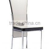 Z635 Modern 2pcs Stylish Black PU & Chrome Metal Dining Room Dining Chair thumbnail-5