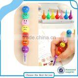 Creative Sugar-Coated Haws Cartoon Smiley Graffiti Pen Stationery 7 Colors Crayon thumbnail-3