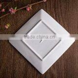 New Bone China White Classy Square Plate for Home Hotel Restaurant Weddings