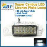 Super Canbus 6000K Super White License Plate Lamp for Hiace for Regiusace for Vanguard